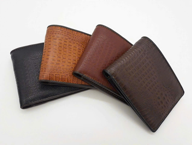 Ví da nam vân cá sấu